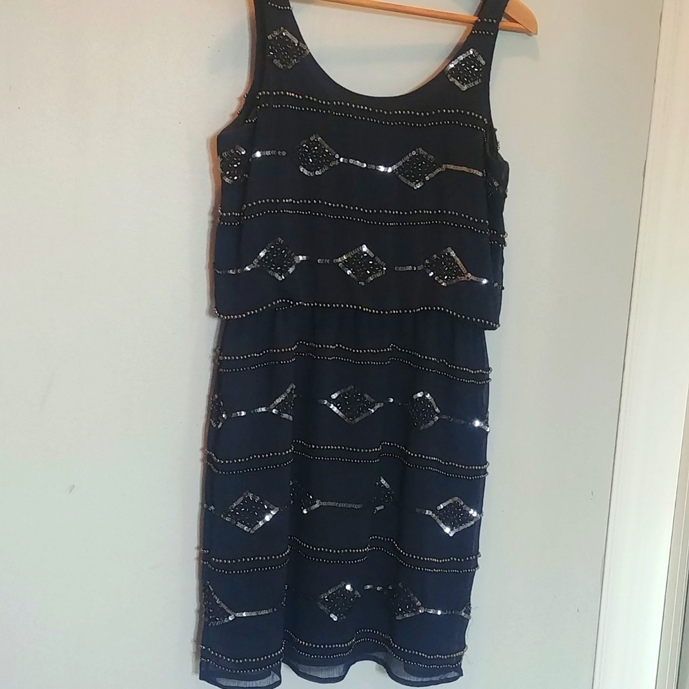 JAYE.E Hand Beaded N Sequence Dress